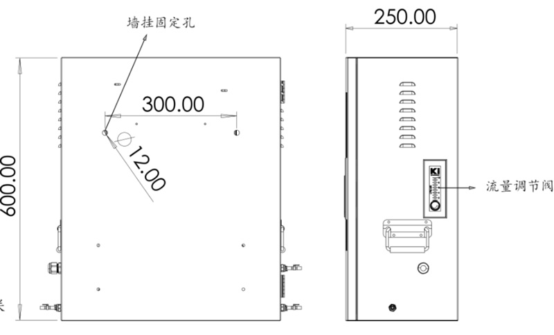 二次供水水質(zhì)監(jiān)測(cè)微系統(tǒng)側(cè)視圖